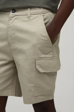 Short Chino Ajusté À Taille Fixe Essentiel