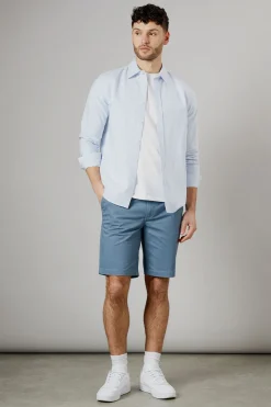 Short Chino Classique Bleu Moyen