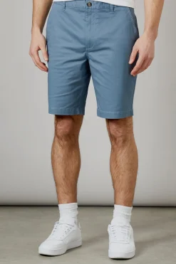 Short Chino Classique Bleu Moyen