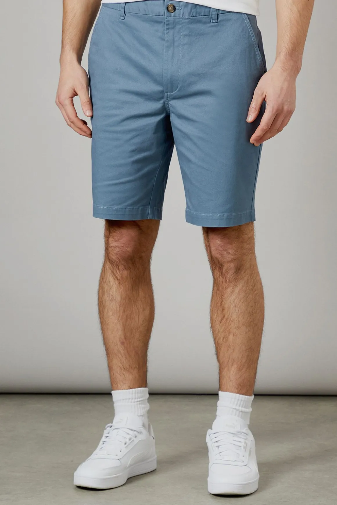 Short Chino Classique Bleu Moyen