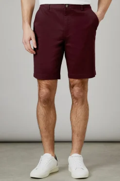 Short Chino Classique Bordeaux