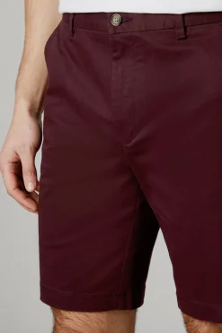 Short Chino Classique Bordeaux