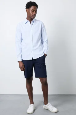 Burton Short Chino Seersucker Indigo<Homme Shorts