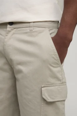 Short Chino Slim Coupe Ajustée Taille Fixe Essentiel Pour Grand