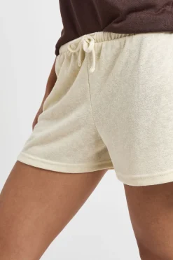 Short À Cordon En Tissu Slub