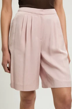 KarenMillen Short Court Tailleur En Mélange De Lin Poli<Femme Tailleurs|Shorts