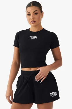 DSGN Studio Short Côtelé Brodé<Femme Survêtements|Survêtements