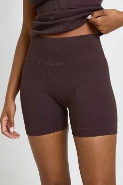 Short Cycliste Sans Couture Côtelé Contour