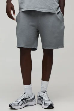 Short Décontracté Coupe Ample Essentiel Délavé