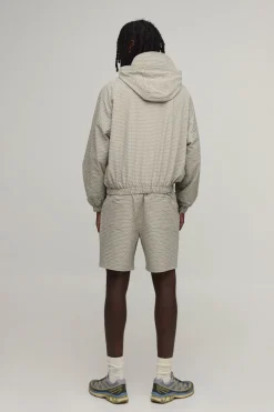 Short Décontracté En Nylon À Carreaux