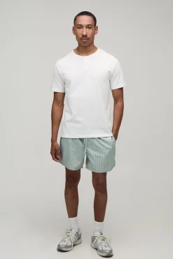 boohooMAN Short Décontracté Longueur Courte À Rayures<Homme Shorts|Tout Afficher