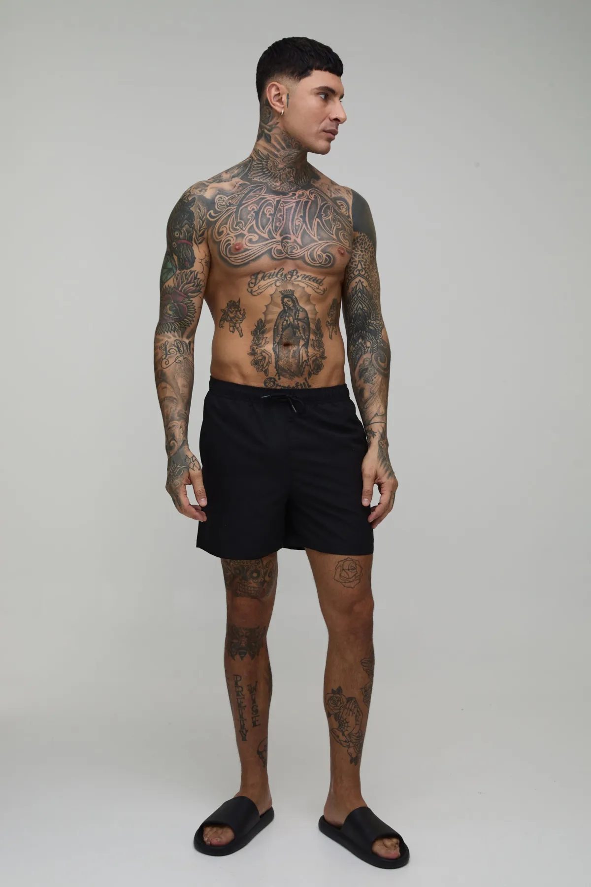 boohooMAN Short de Bain BM Autograph Coupe Longue Taille Haute<Homme Shorts|Tout Afficher