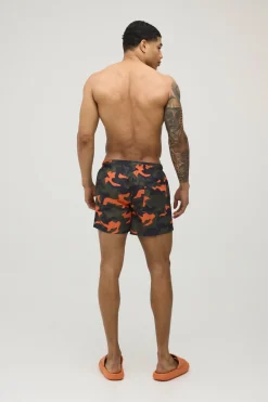 Short De Bain Court À Imprimé Camouflage