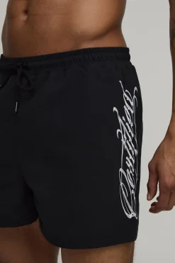Short De Bain Court Imprimé Script