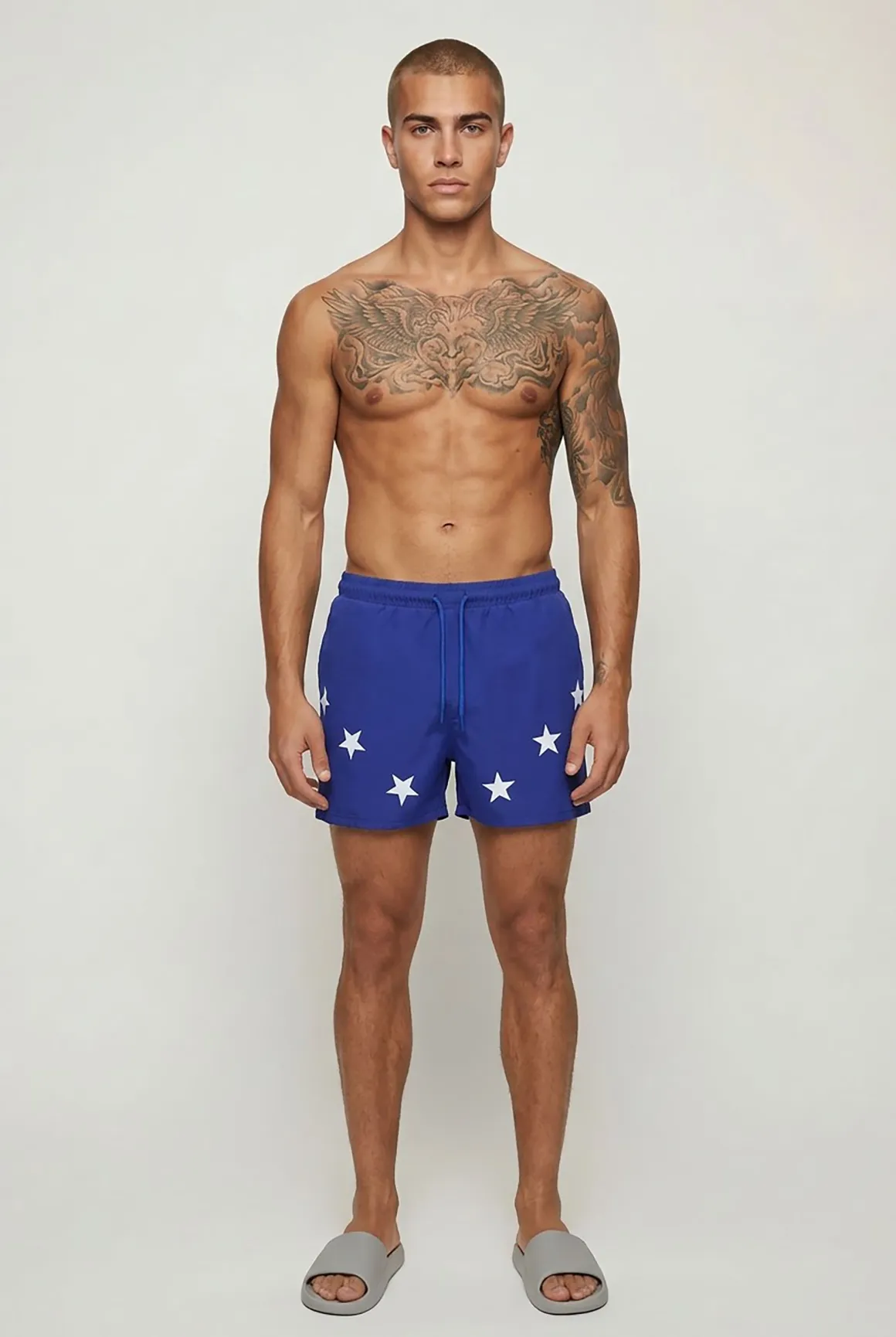 Short De Bain Court Imprimé Étoiles
