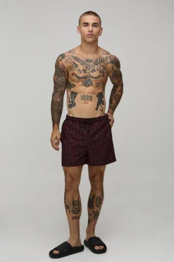 Short De Bain Longueur Courte Imprimé Cerises