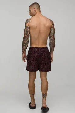 Short De Bain Longueur Courte Imprimé Cerises