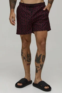 Short De Bain Longueur Courte Imprimé Cerises