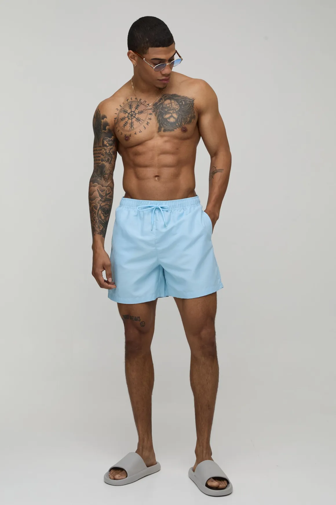 Short De Bain Mi-long