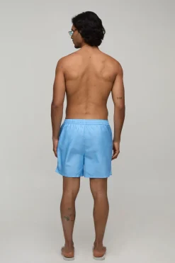 boohooMAN Short De Bain Mi-long Brodé De Palmiers<Homme Maillots De Bainnouveau