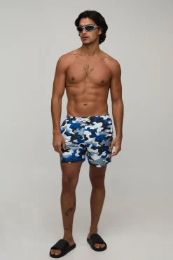 Short De Bain Mi-Long Camouflage