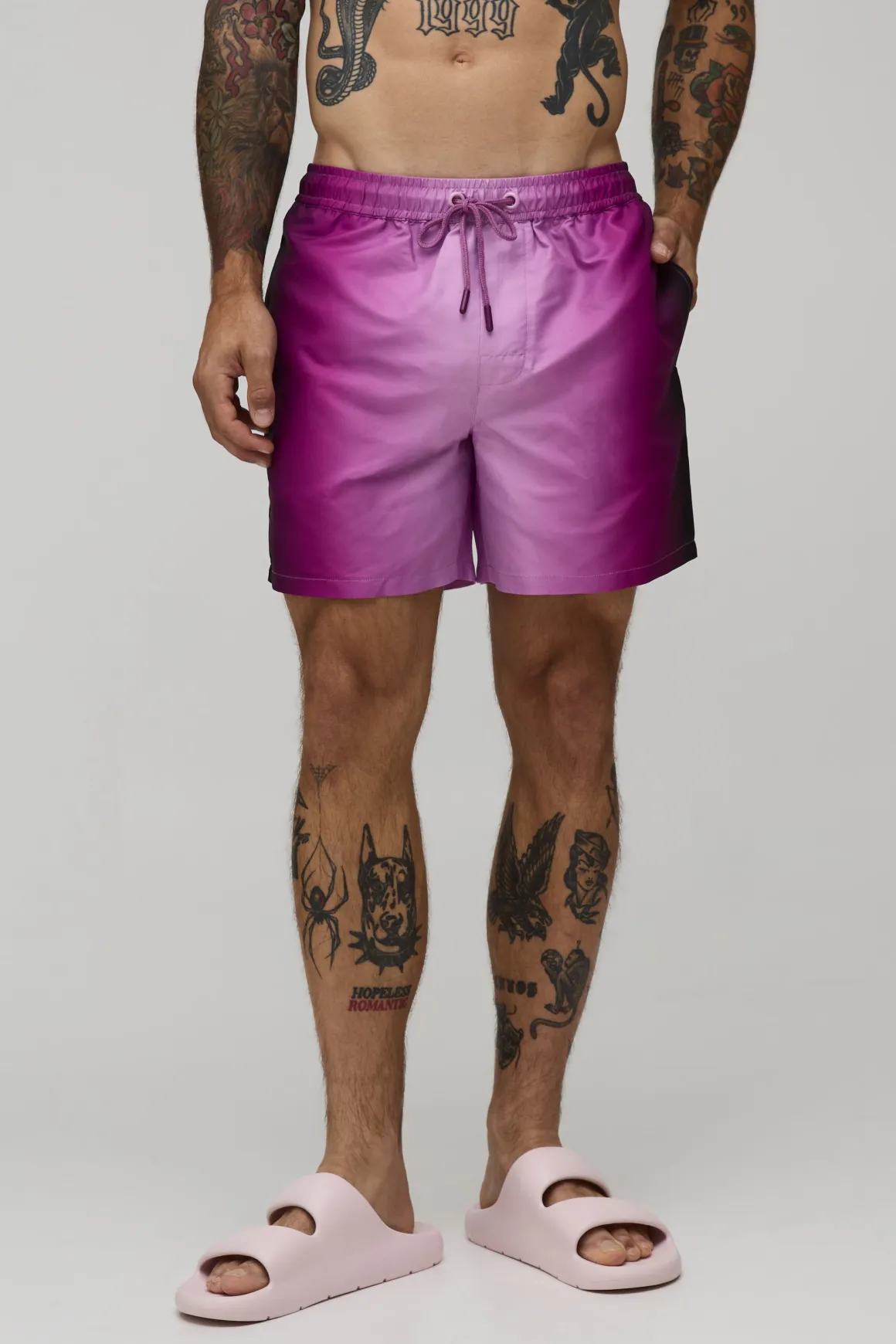 Short De Bain Mi-long Effet Ombré