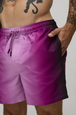 Short De Bain Mi-long Effet Ombré