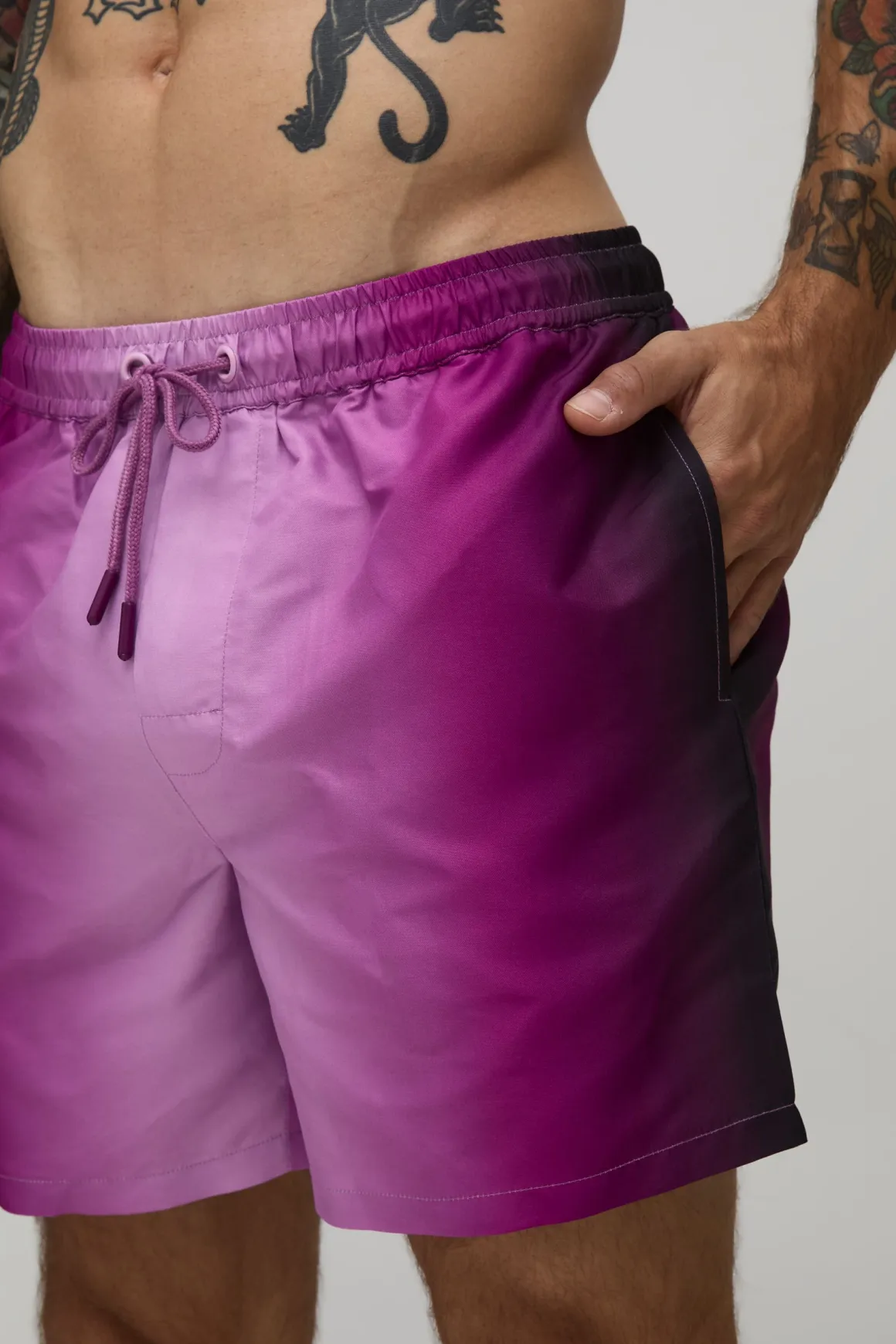 Short De Bain Mi-long Effet Ombré