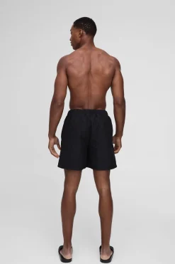 Short de bain mi-long en noir