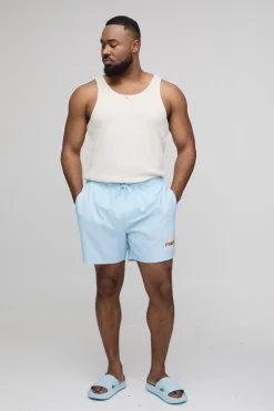 Short De Bain Mi-long Homme Avec Imprimé Placement Plus