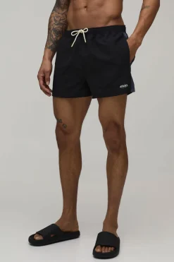 boohooMAN Short De Bain Super Court Avec Panneaux Latéraux Imprimé Synthétique<Homme Shorts|Maillots De Bainnouveau