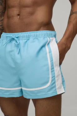 Short De Bain Super Court À Panneaux Avec Broderie Homme