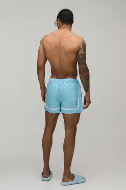 Short De Bain Super Court À Panneaux Avec Broderie Homme