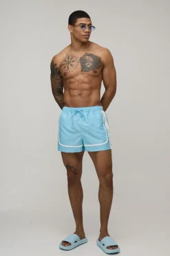 Short De Bain Super Court À Panneaux Avec Broderie Homme
