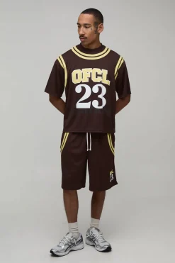 Short De Basketball En Mesh Coupe Ample Style Universitaire