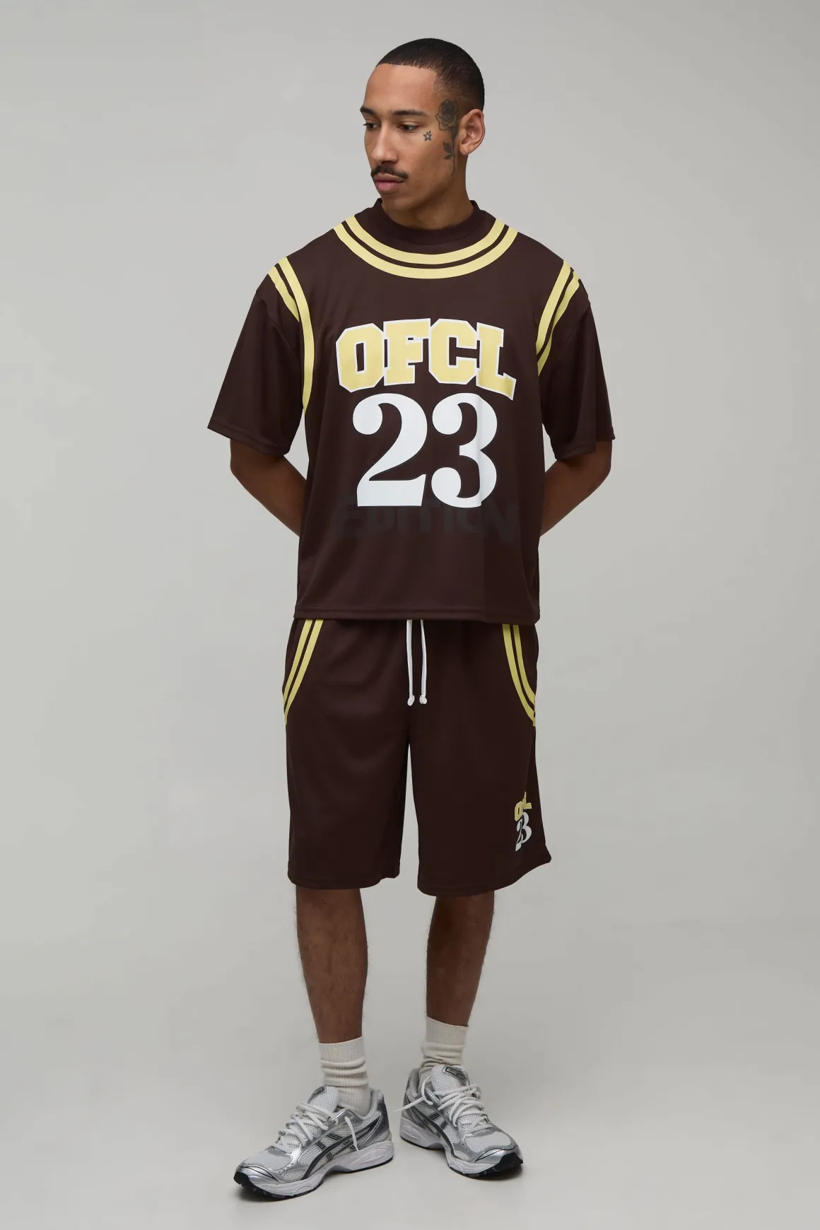 Short De Basketball En Mesh Coupe Ample Style Universitaire