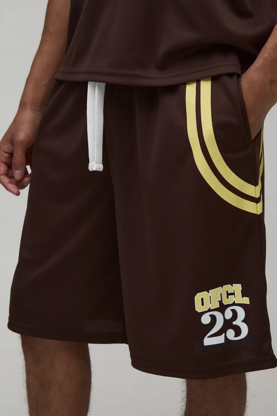 Short De Basketball En Mesh Coupe Ample Style Universitaire