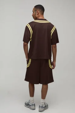 Short De Basketball En Mesh Coupe Ample Style Universitaire