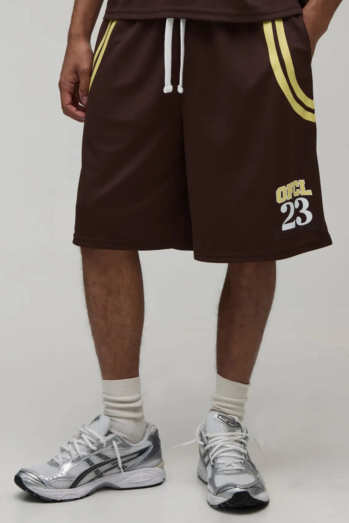 Short De Basketball En Mesh Coupe Ample Style Universitaire