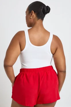 boohoo Short De Course Style Boxer En Nylon Grande Taille<Femme Shorts