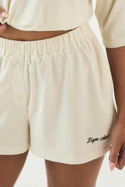DSGN Studio Short De Détente Henley À Boutons Supersoft<Femme Dsgn Studio|Pyjamas