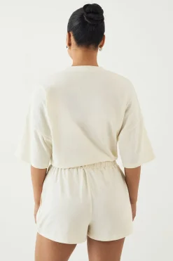 DSGN Studio Short De Détente Henley À Boutons Supersoft<Femme Dsgn Studio|Pyjamas