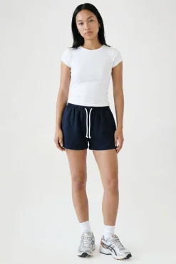 Short De Jogging Coupe Ample Avec Cordon De Serrage Contrasté