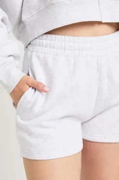 Short De Jogging Taille Haute Petite Avec Cordon De Serrage Interne