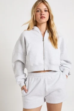 Short De Jogging Taille Haute Petite Avec Cordon De Serrage Interne