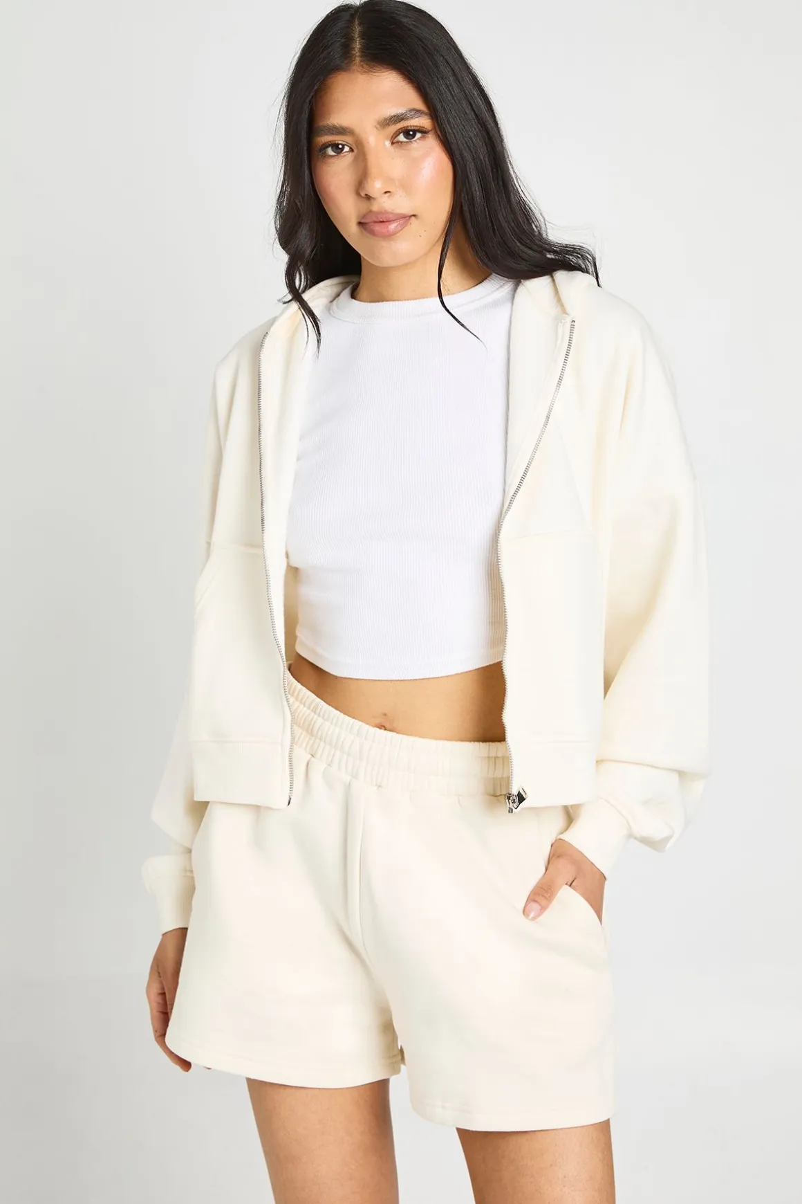 Short De Jogging Taille Haute Coupe Tall Avec Cordon De Serrage Interne
