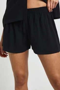 boohoo Short De Plage Aspect Lin<Femme Tenues De Plage