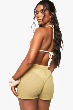 boohoo Short De Plage En Gaze De Coton<Femme Tenues De Plage