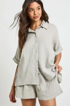 Short De Plage À Taille Élastiquée