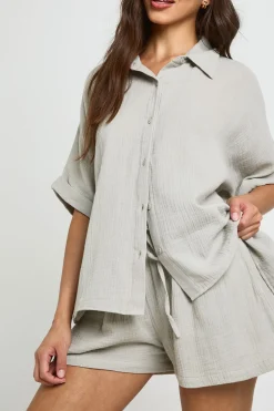 Short De Plage À Taille Élastiquée